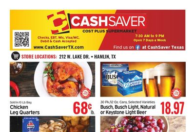 Cash Saver Texas (Abilene-Rotan Area, TX) Weekly Ad October 7 - 13, 2026