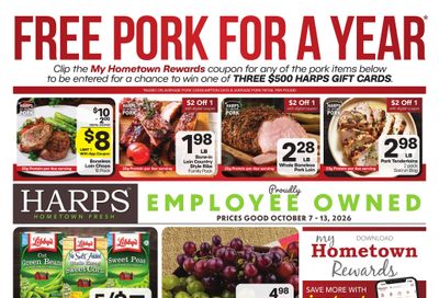 Harps Foods (Etowah Area, AR) Weekly Ad October 7 - 13, 2026