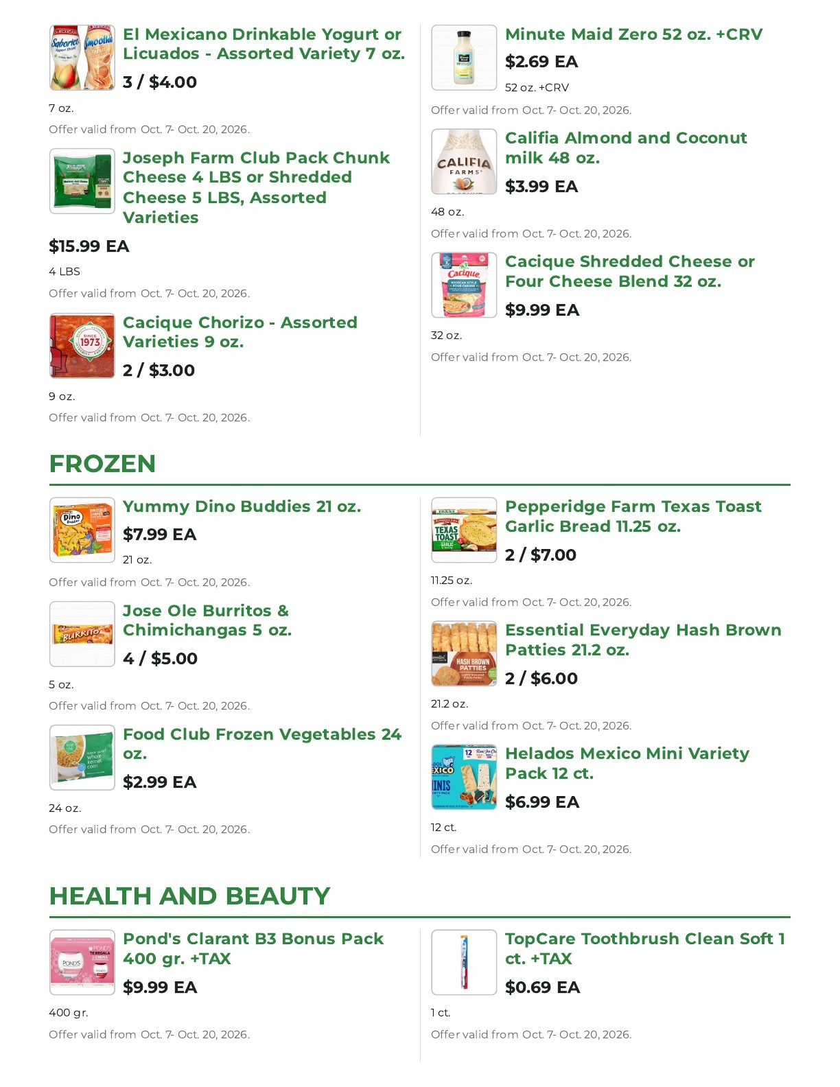 Northgate Market Weekly Ad October 7 - 20, 2026