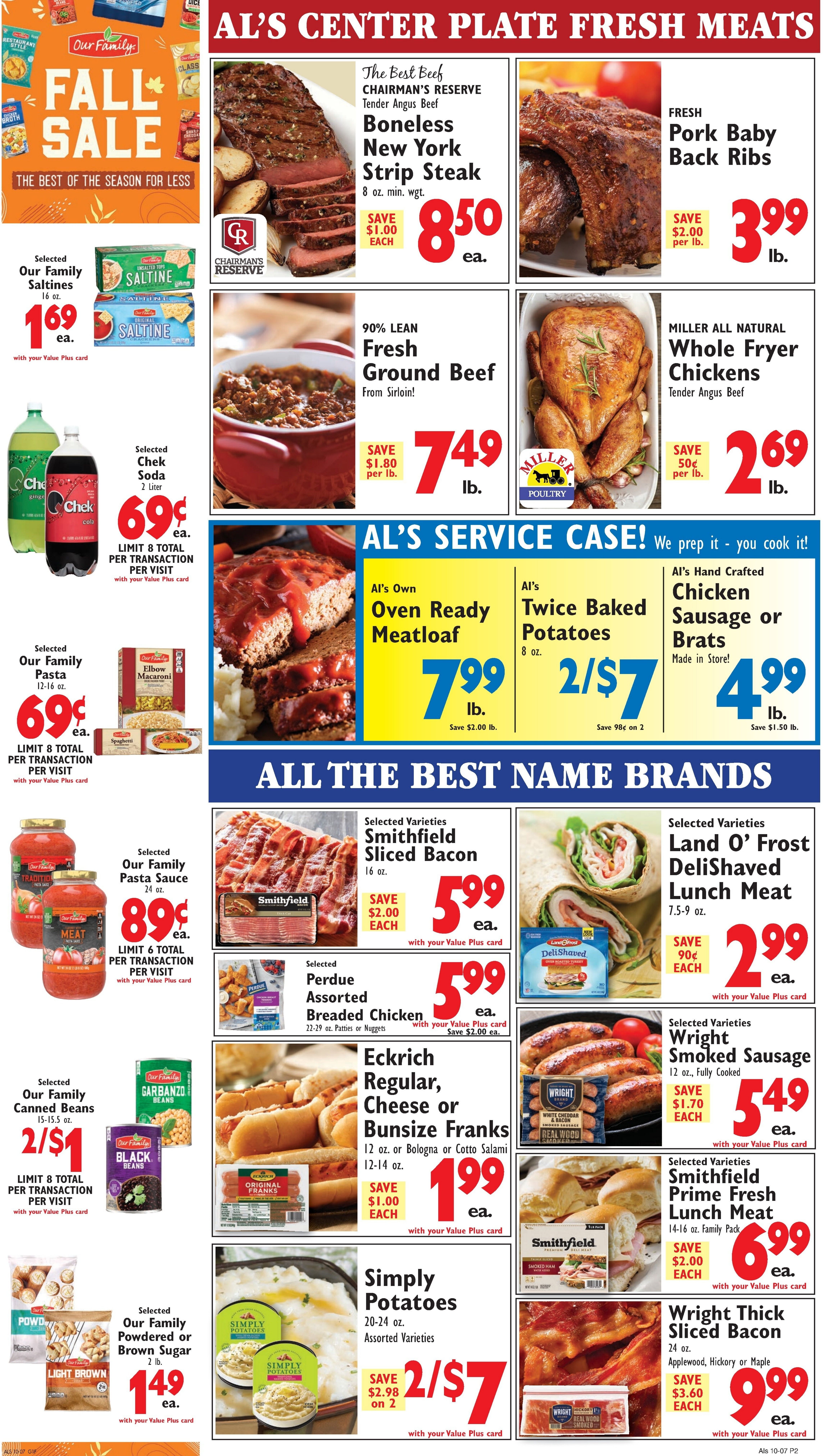 Al's Supermarket Weekly Ad October 7 - 13, 2026