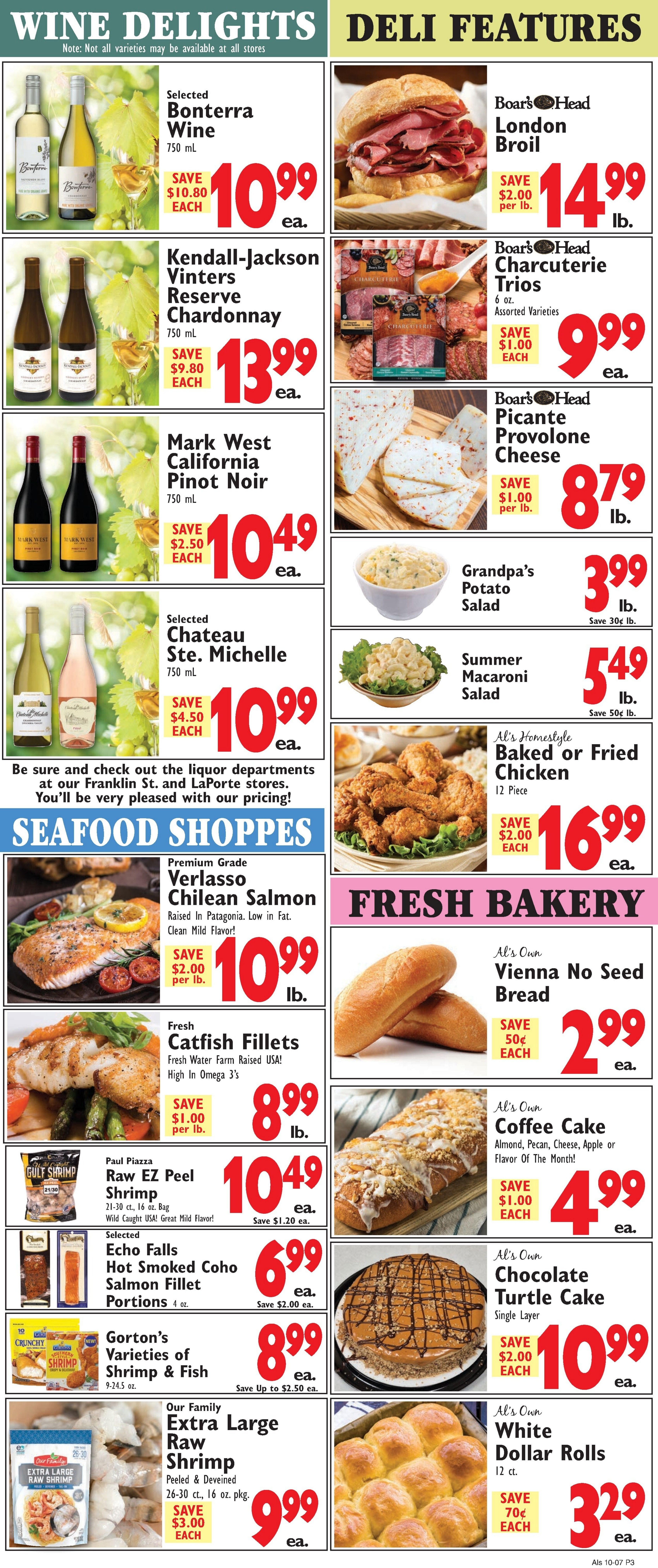 Al's Supermarket Weekly Ad October 7 - 13, 2026