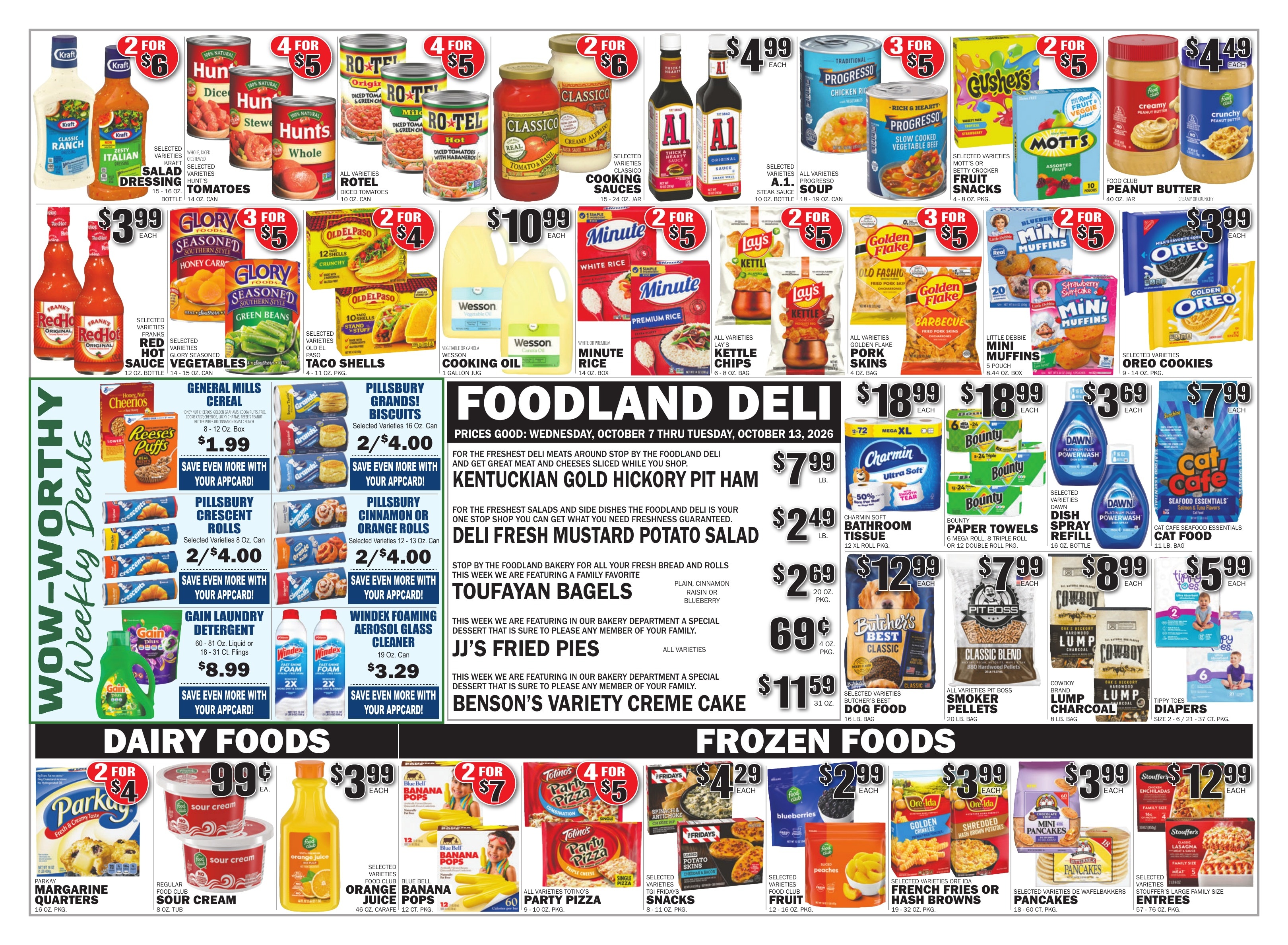 Gateway Foodland (Winfield, AL) Weekly Ad October 7 - 13, 2026