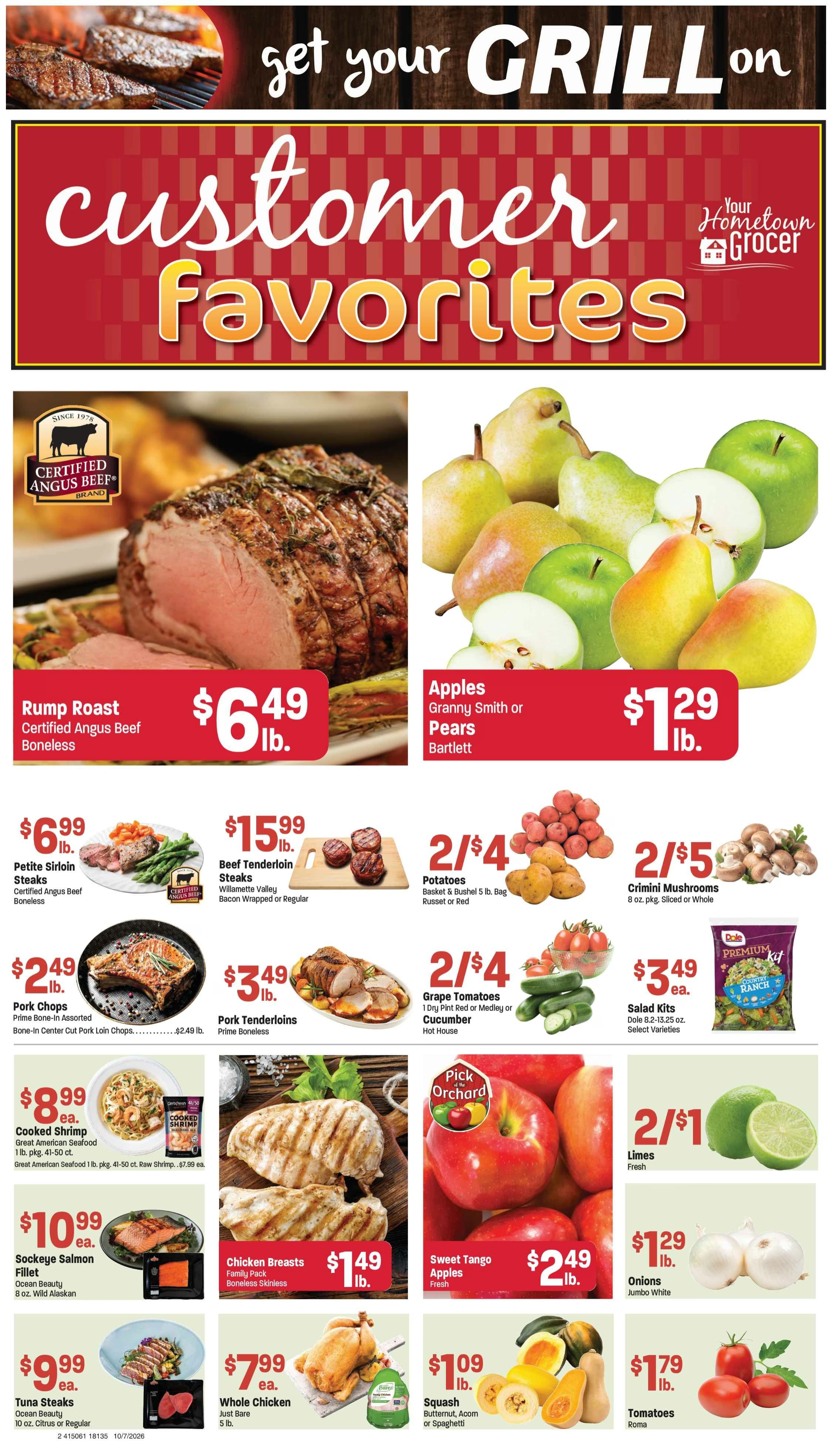 M&W Markets (Cascade, ID) Weekly Ad October 7 - 13, 2026