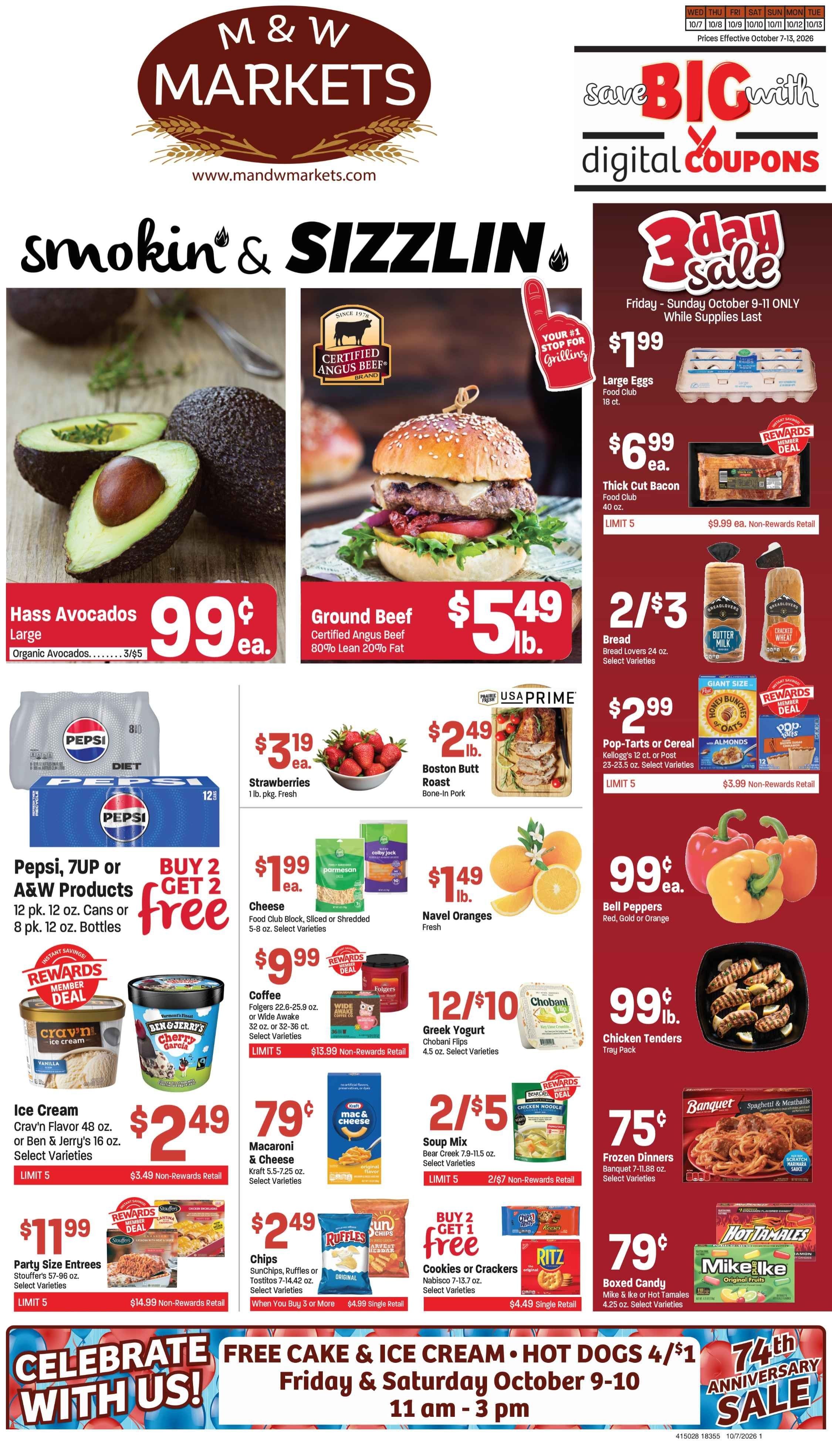 M&W Markets (Council, ID) Weekly Ad October 7 - 13, 2026