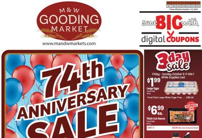 M&W Markets (Gooding, ID) Weekly Ad October 7 - 14, 2026