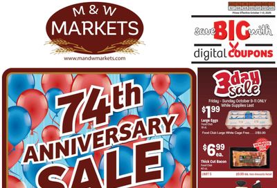 M&W Markets (Parma, ID) Weekly Ad October 7 - 14, 2026