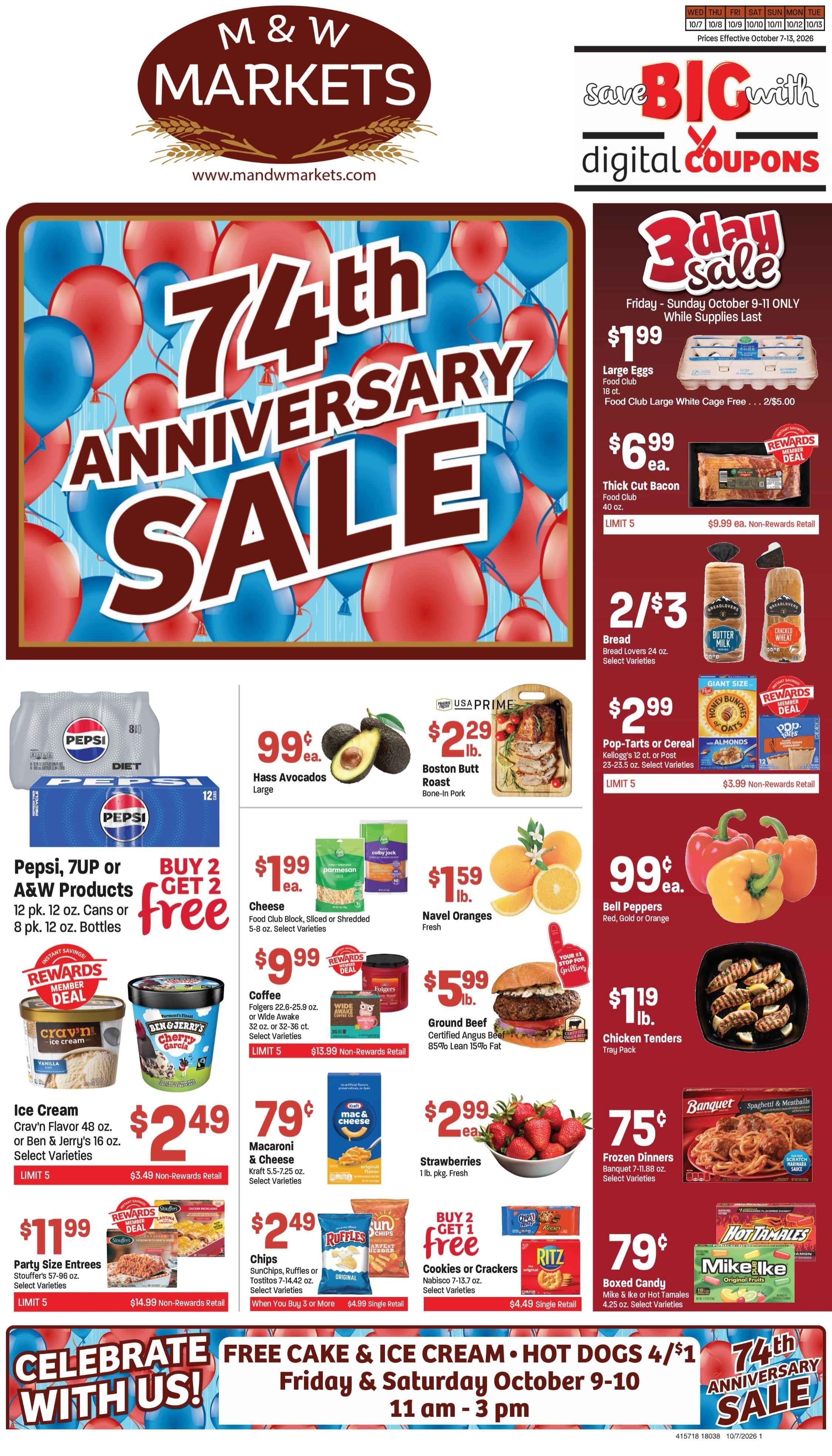 M&W Markets (Redmond, OR) Weekly Ad October 6 - 13, 2026