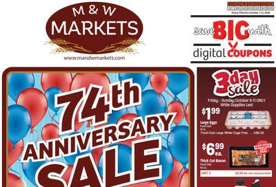 M&W Markets (Vale, OR) Weekly Ad October 6 - 13, 2026