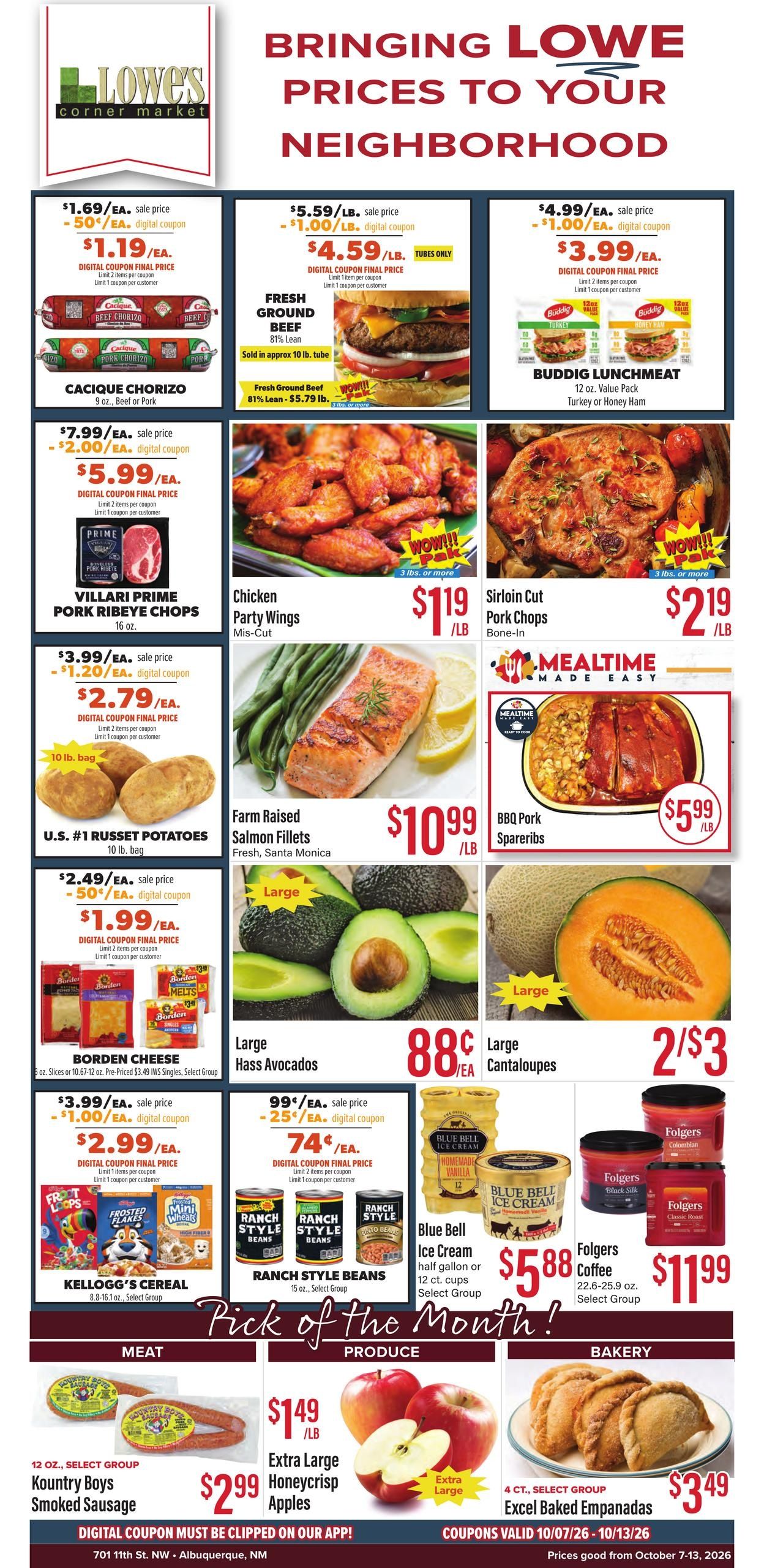 Lowe's Market (Albuquerque-Rio Rancho Area, NM) Weekly Ad October 7 - 13, 2026