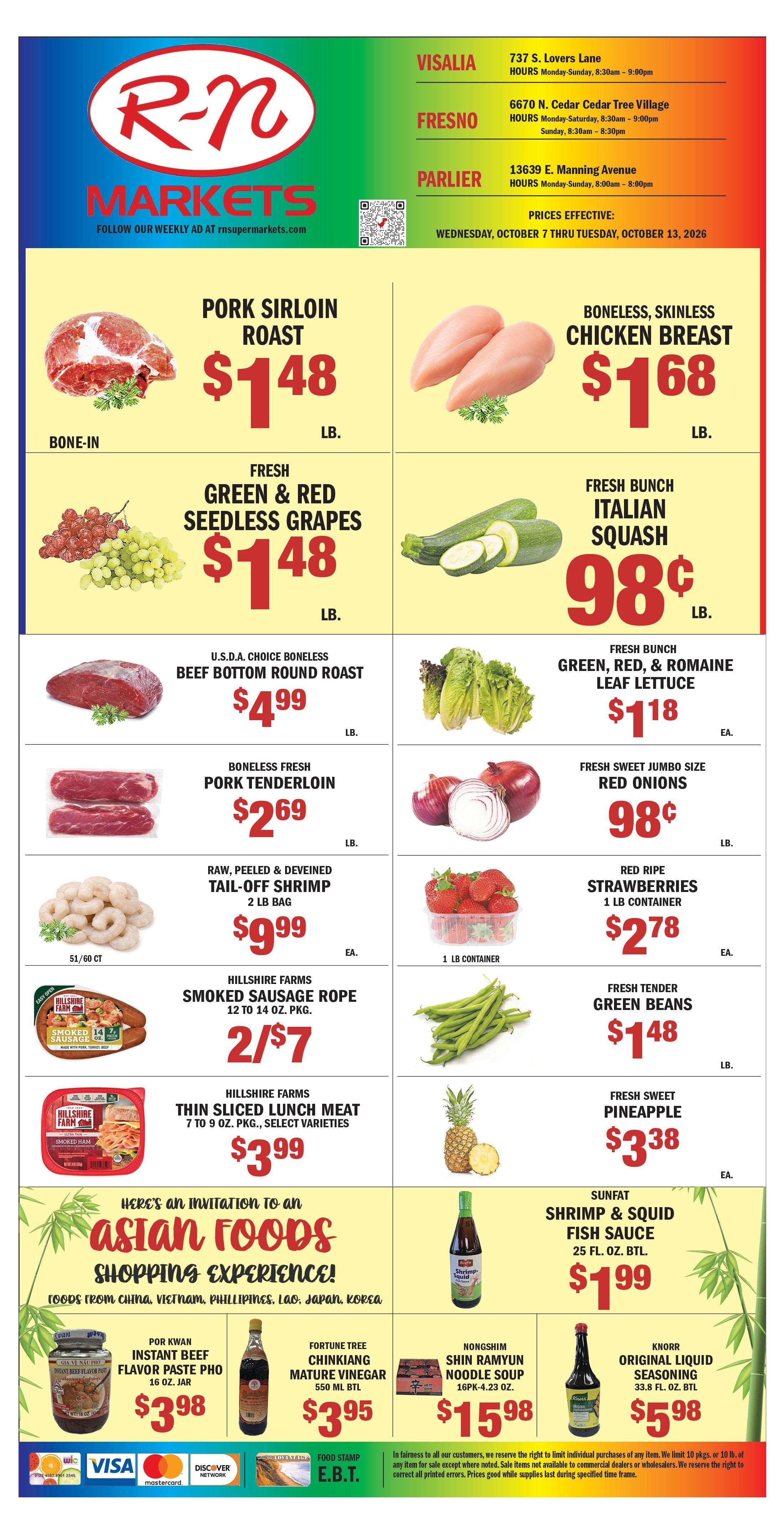 R-N Market Weekly Ad October 7 - 13, 2026