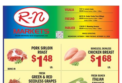 R-N Market Weekly Ad October 7 - 13, 2026