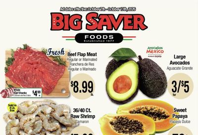 Big Saver Foods Weekly Ad October 7 - 13, 2026
