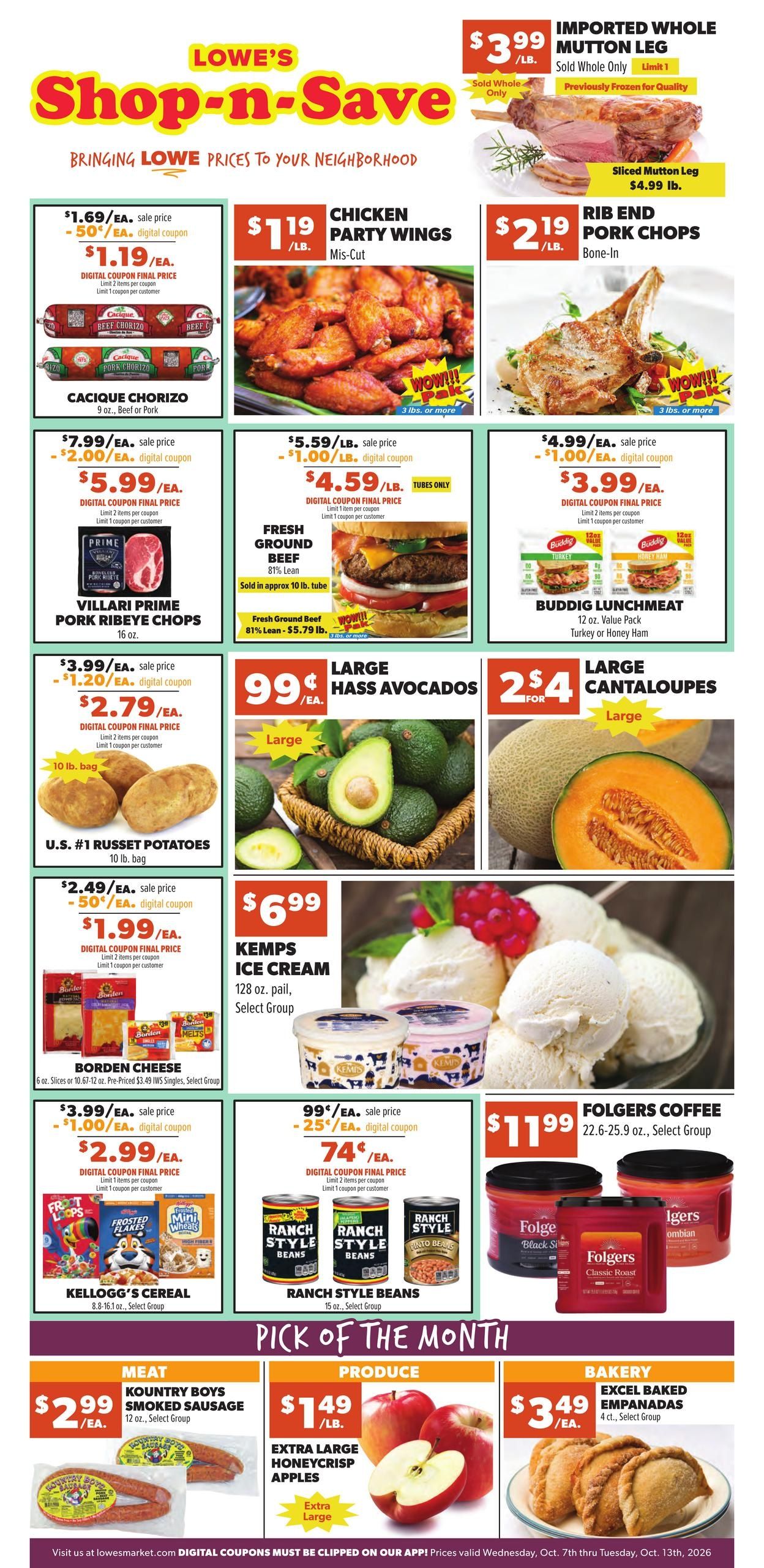 Lowe's Market (Crownpoint Area, NM) Weekly Ad October 7 - 13, 2026
