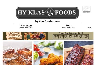 Hy-Klas Foods Weekly Ad October 7 - 13, 2026