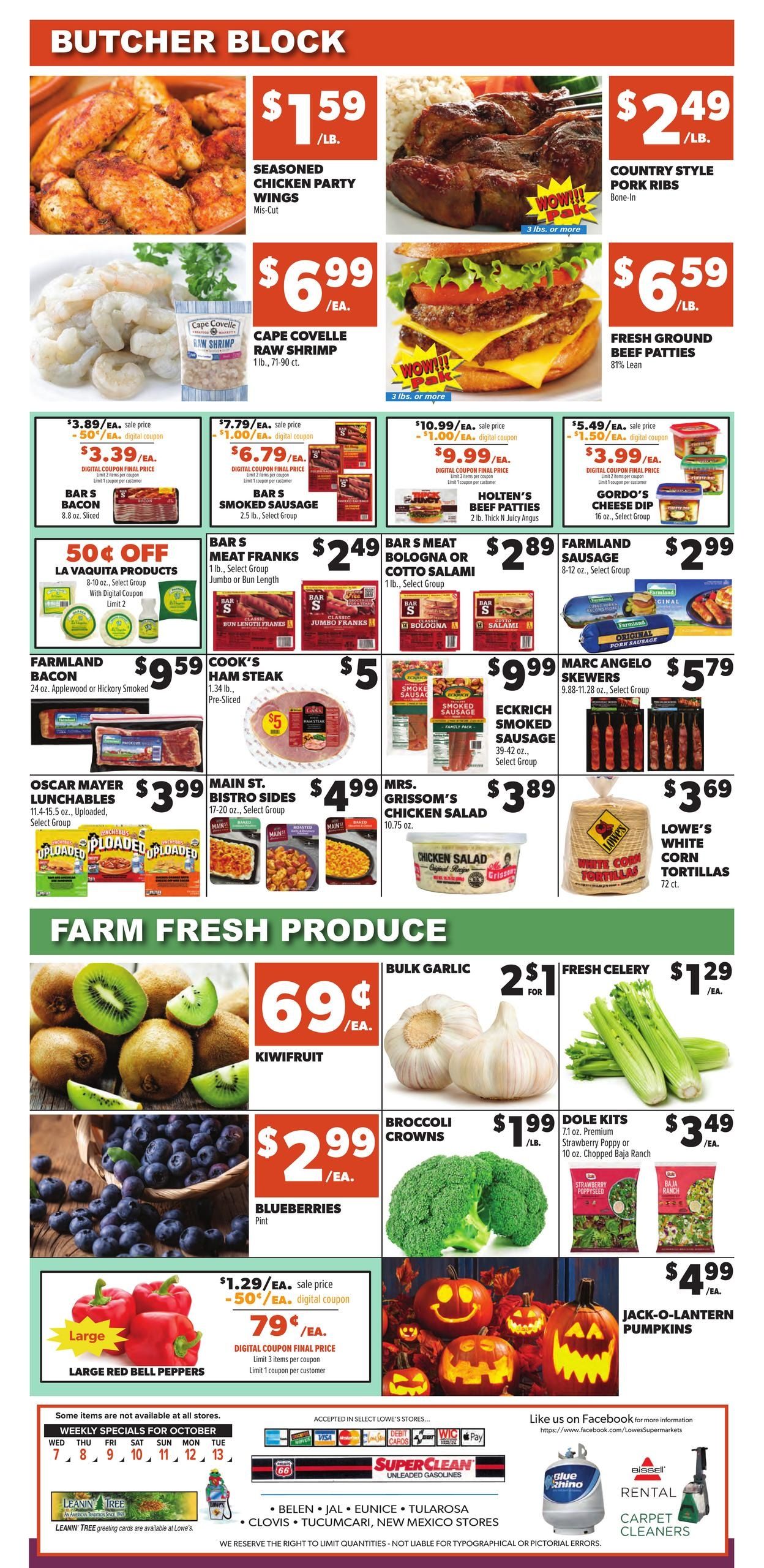 Lowe's Market (Alamogordo Area, NM) Weekly Ad October 7 - 13, 2026
