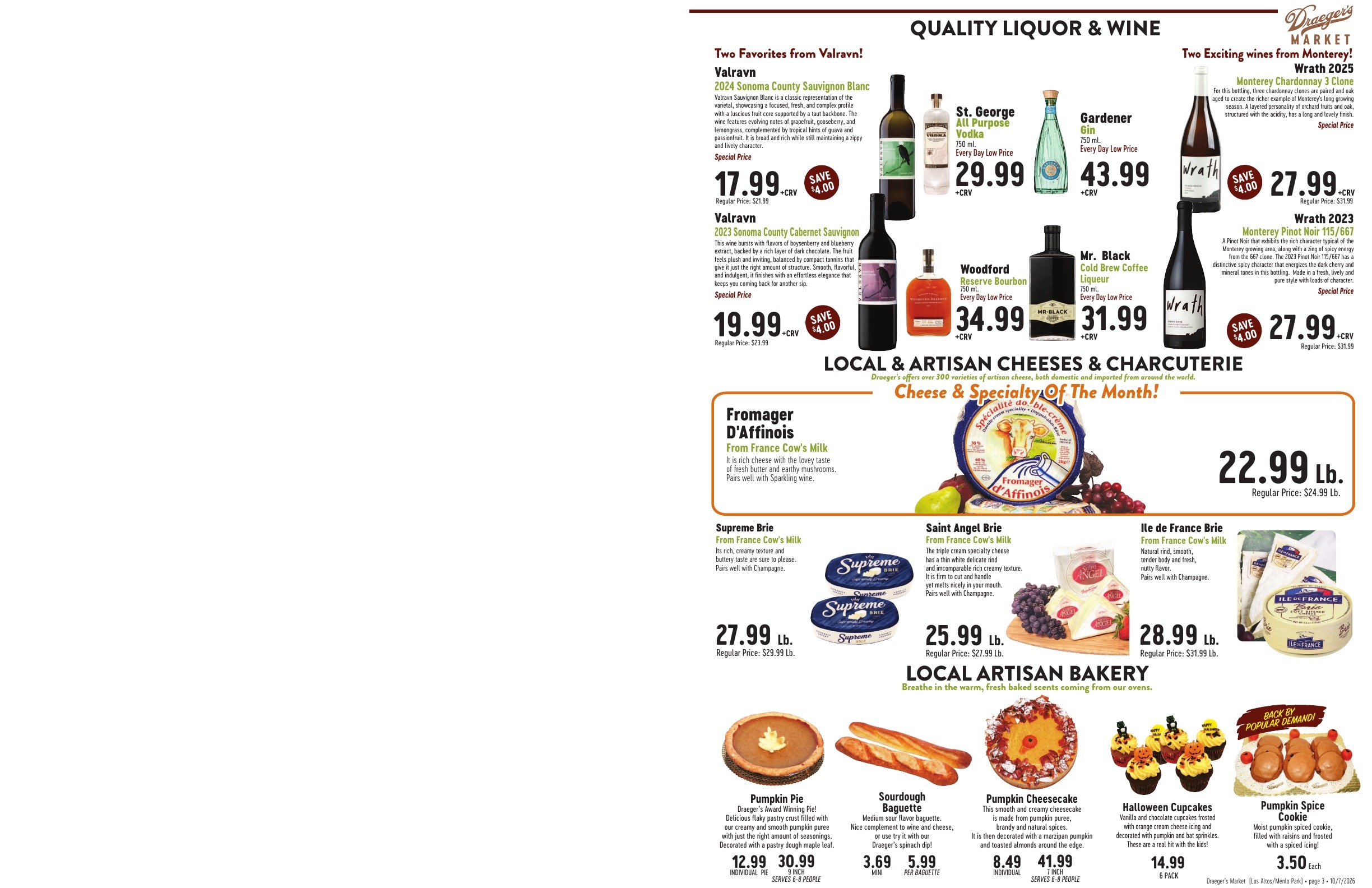 Draeger's Market Weekly Ad October 7 - 20, 2026