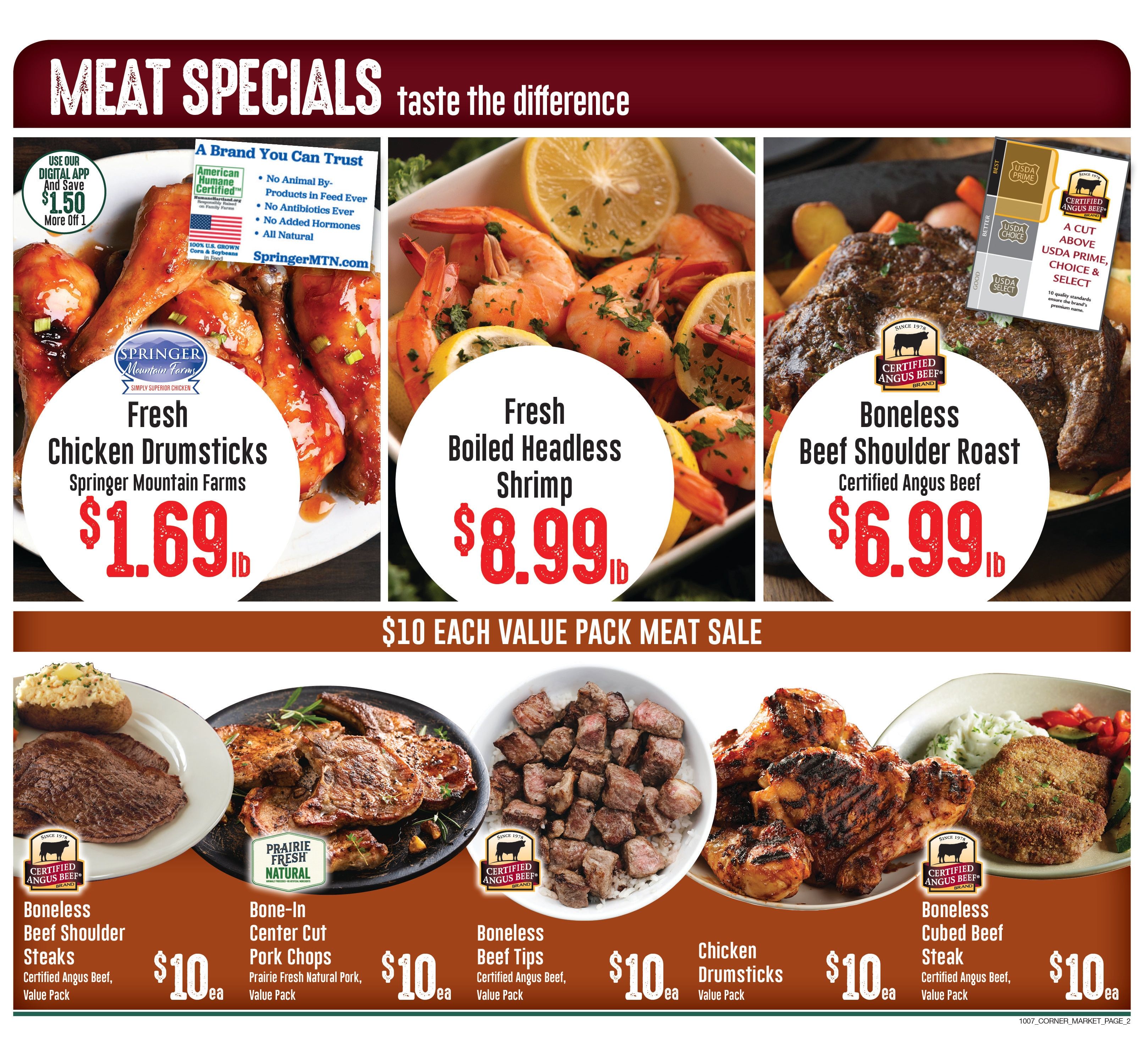 Corner Market MS (Alabama) Weekly Ad October 7 - 13, 2026