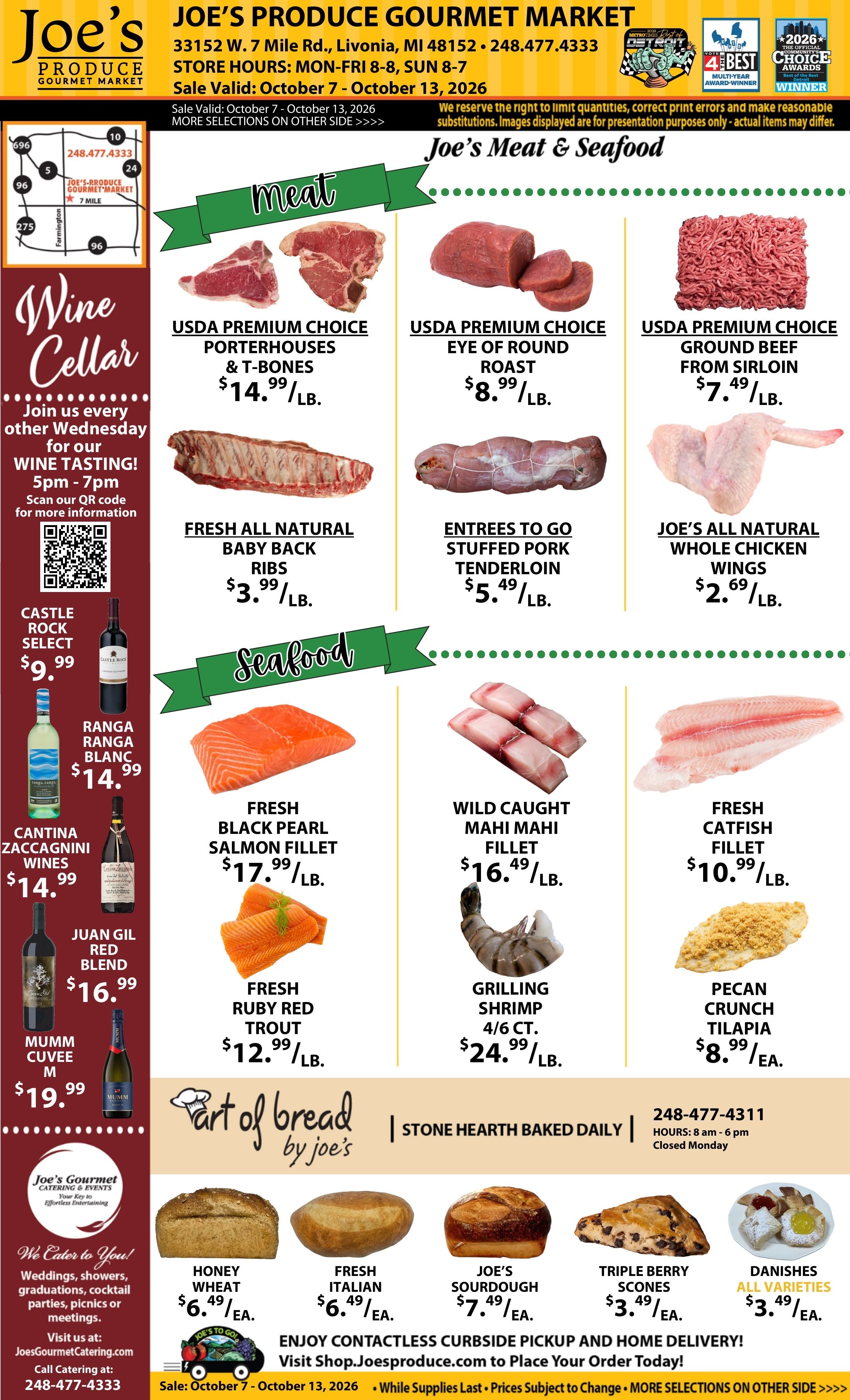 Joe's Produce Gourmet Market Weekly Ad October 7 - 13, 2026