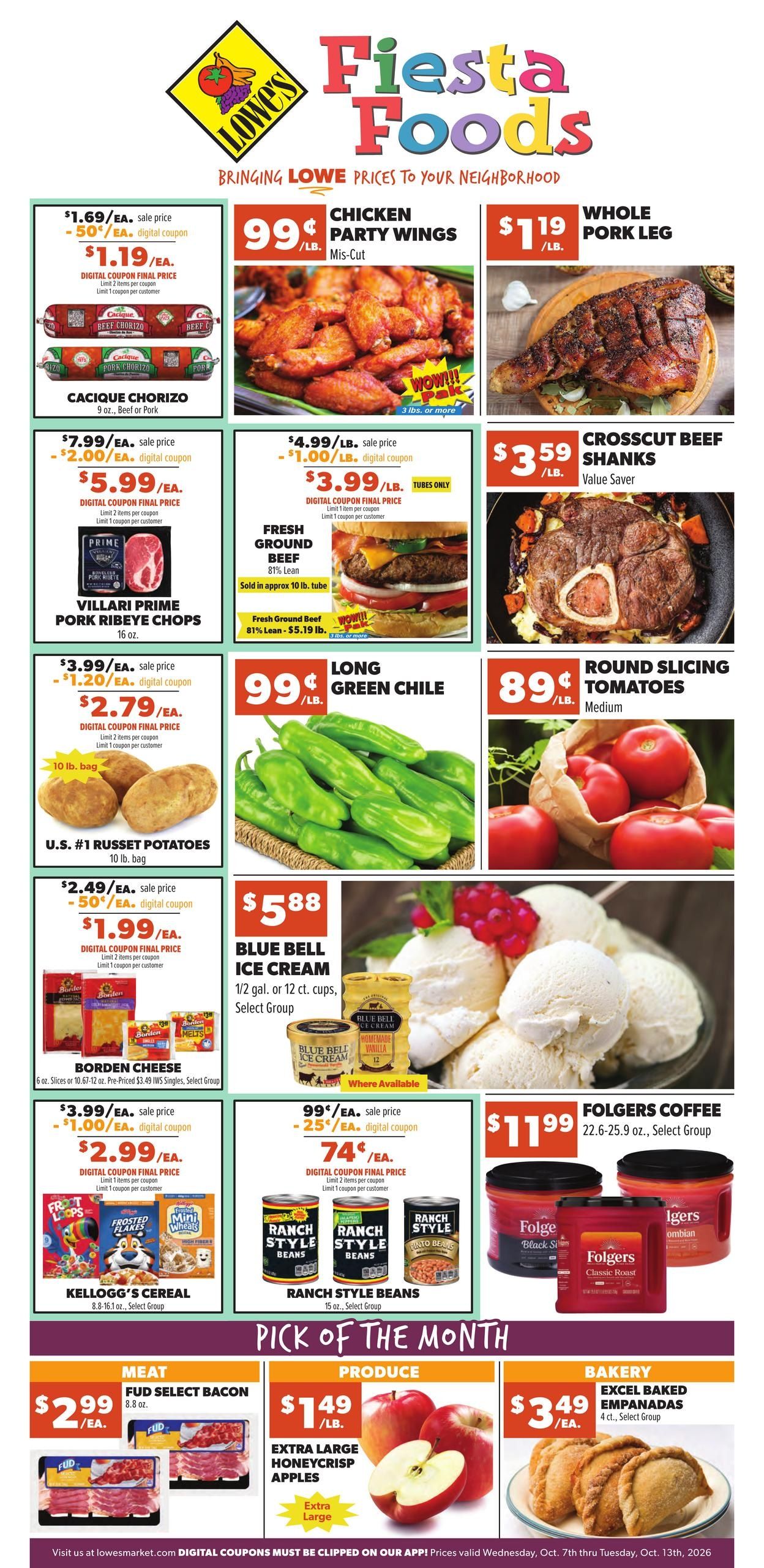 Lowe's Market (Deming-Las Cruces Area, NM) Weekly Ad October 7 - 13, 2026