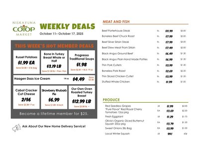 Niskayuna Co-op Weekly Ad October 11 - 17, 2026