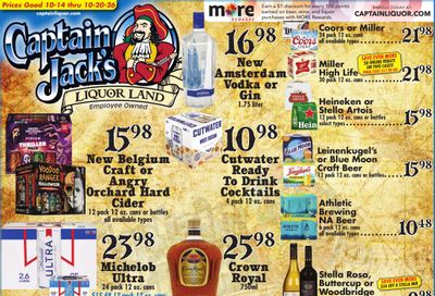 Captain Jack's Liquor Land Weekly Ad October 14 - 20, 2026