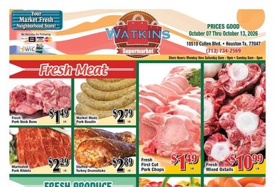 Watkins Supermarket Weekly Ad October 7 - 13, 2026
