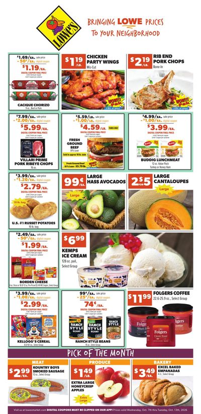 Lowe's Market (Ignacio Area, CO) Weekly Ad October 7 - 13, 2026