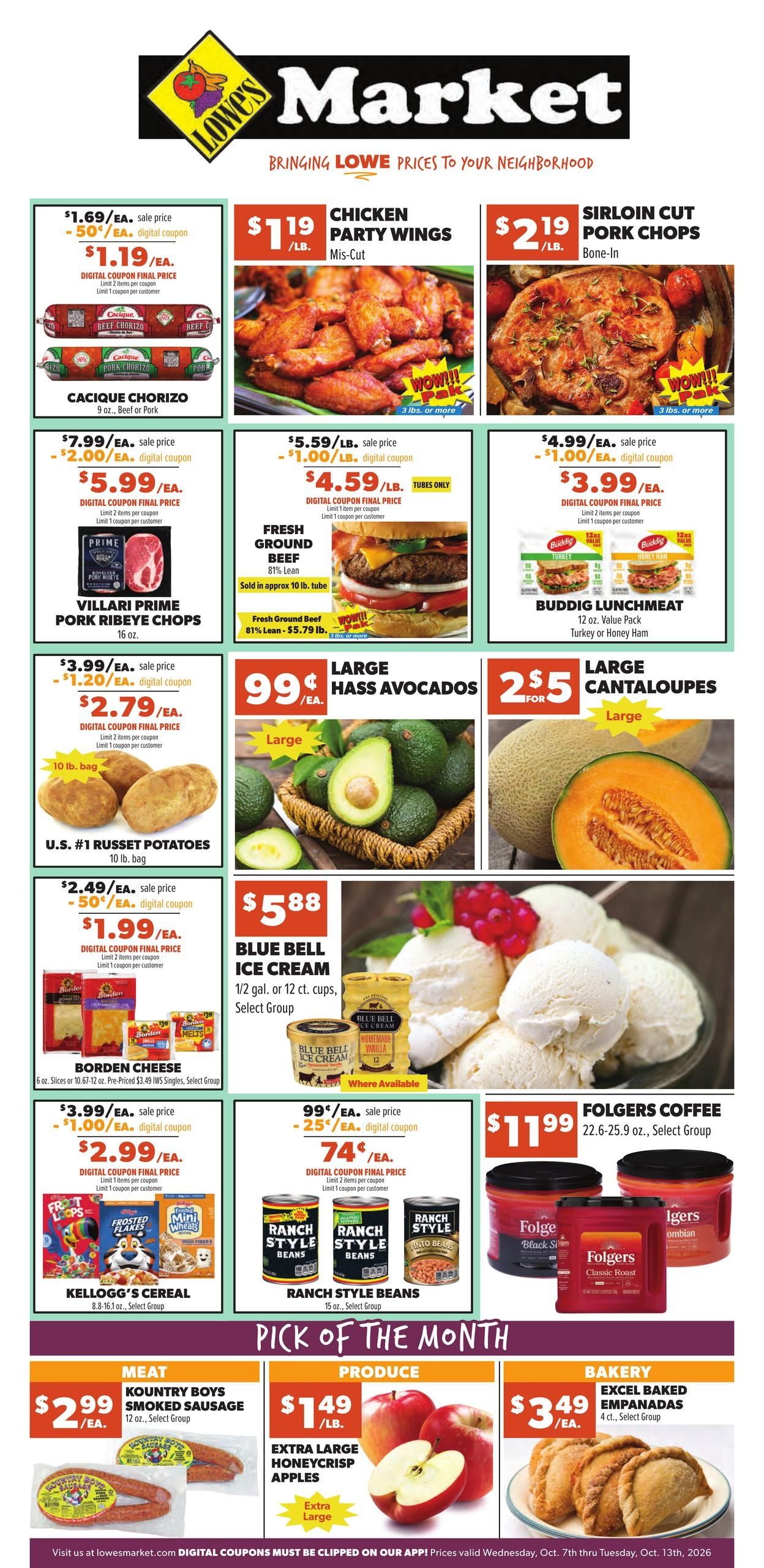 Lowe's Market (Alpine Area, TX) Weekly Ad October 7 - 13, 2026