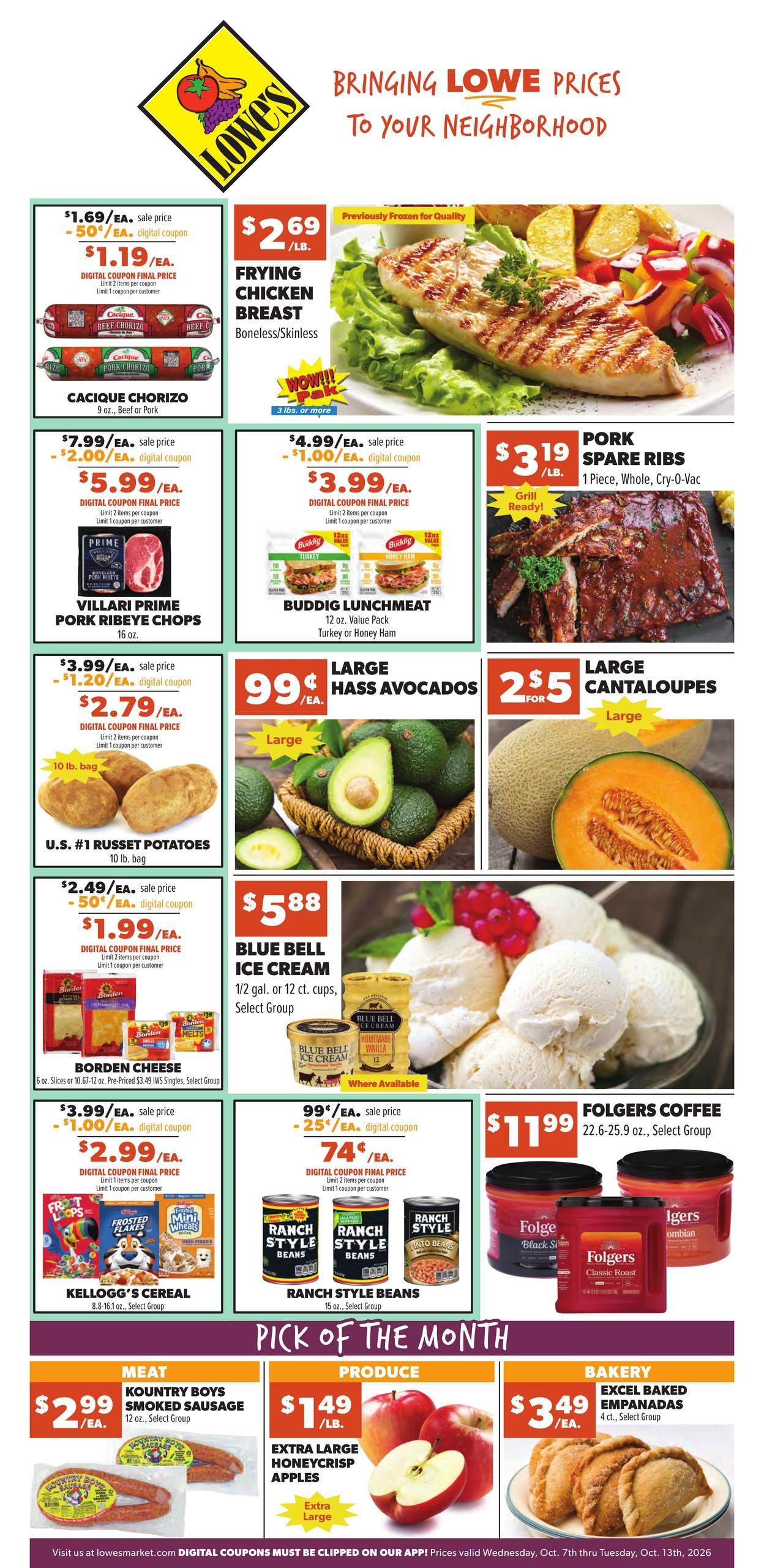 Lowe's Market (Lovington Area, NM) Weekly Ad October 7 - 13, 2026