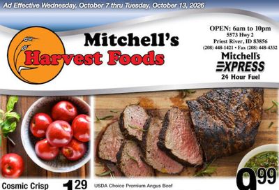 Harvest Foods (Ponderay Area, ID) Weekly Ad October 7 - 13, 2026