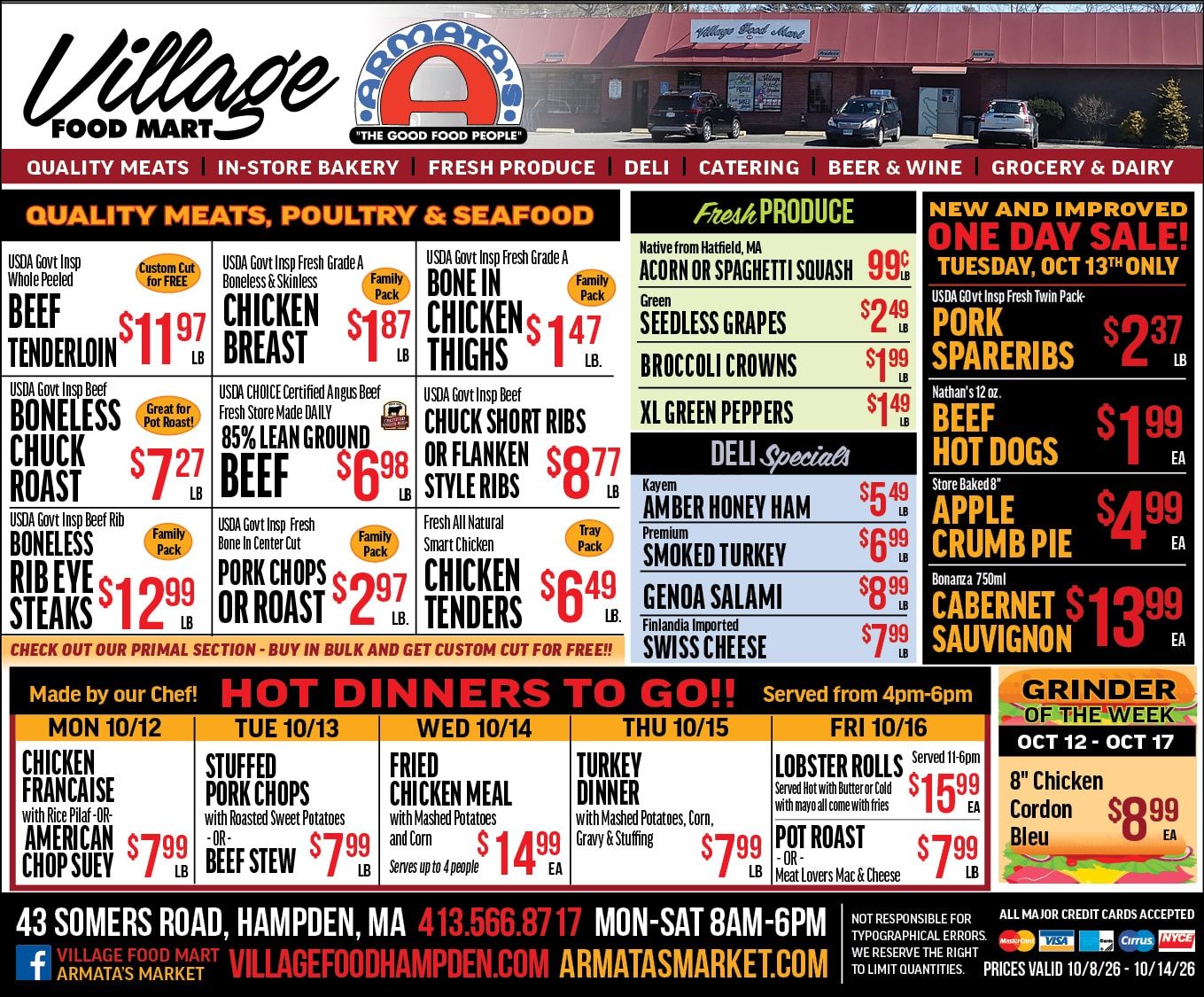 Village Food Mart Weekly Ad October 8 - 14, 2026