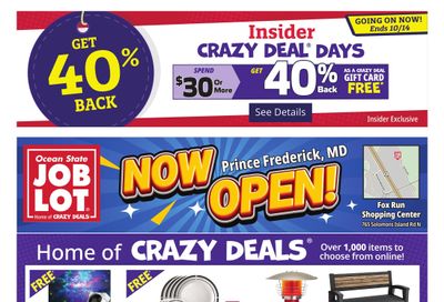 Ocean State Job Lot (Washington Area, DC) Weekly Ad October 8 - 14, 2026