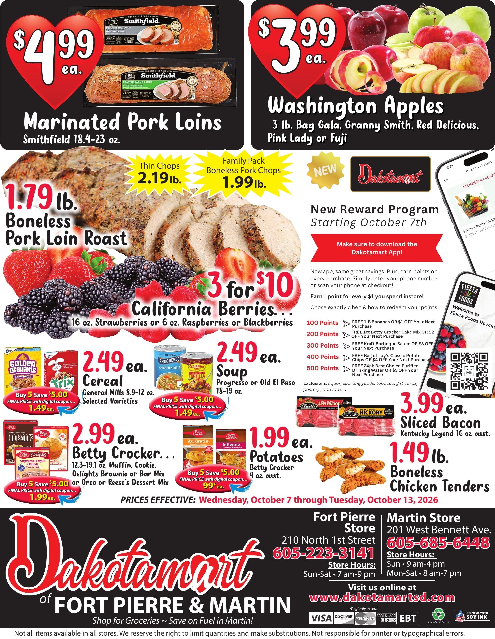 Dakotamart (South Dakota) Weekly Ad October 7 - 13, 2026