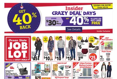 Ocean State Job Lot (Bridgeport Area, CT) Weekly Ad October 8 - 14, 2026
