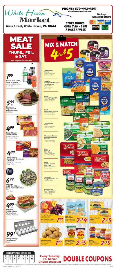 White Haven Market Weekly Ad October 8 - 14, 2026
