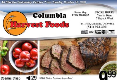 Harvest Foods (Boardman Area, OR) Weekly Ad October 7 - 13, 2026