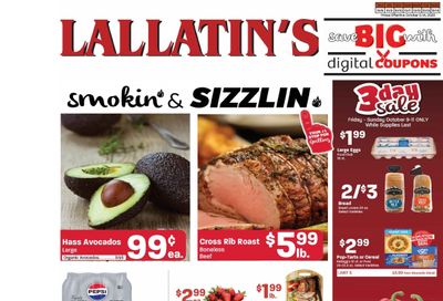 Lallatin Food Town Weekly Ad October 8 - 14, 2026