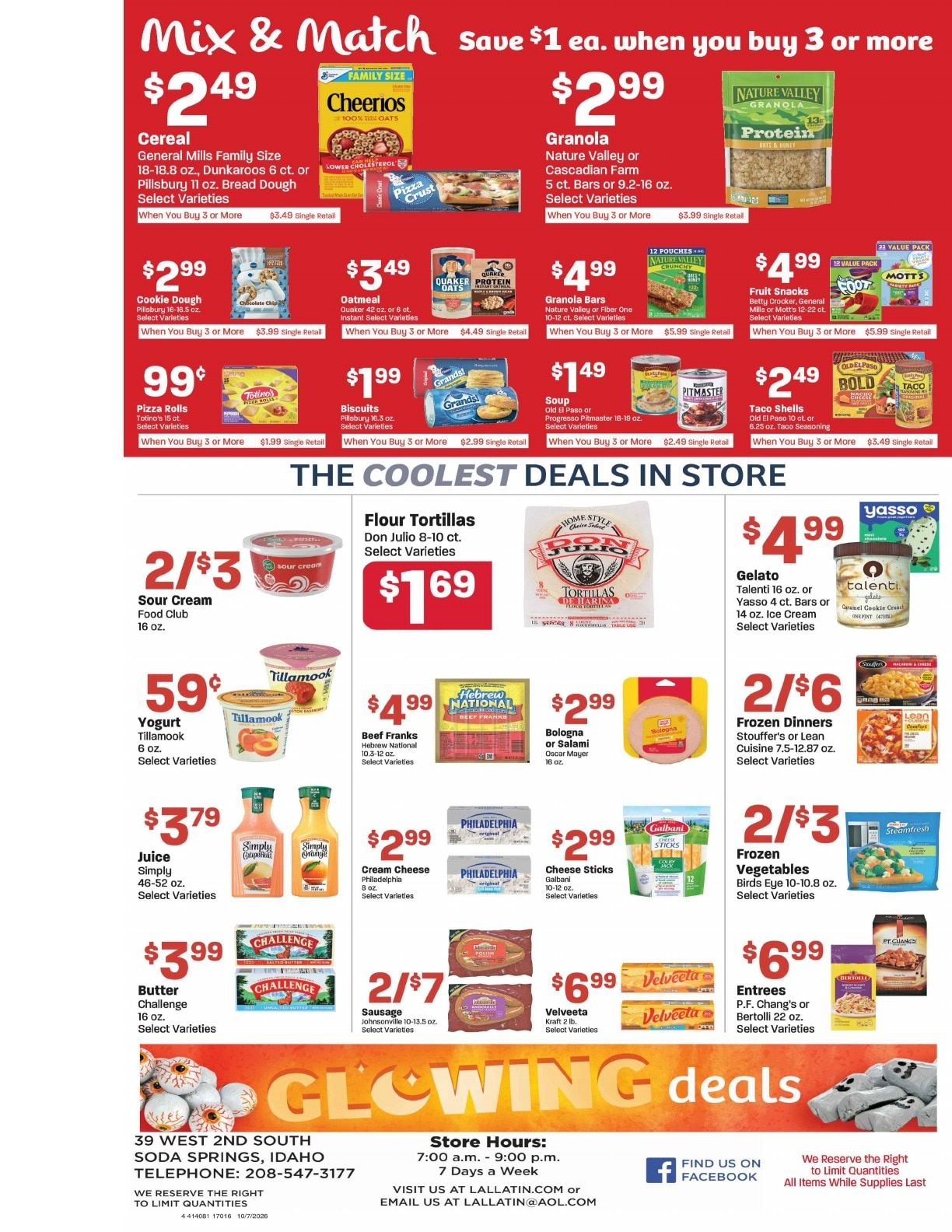 Lallatin Food Town Weekly Ad October 8 - 14, 2026