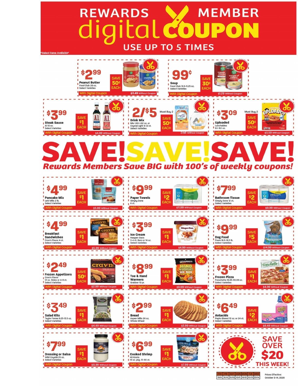 Lallatin Food Town Weekly Ad October 8 - 14, 2026