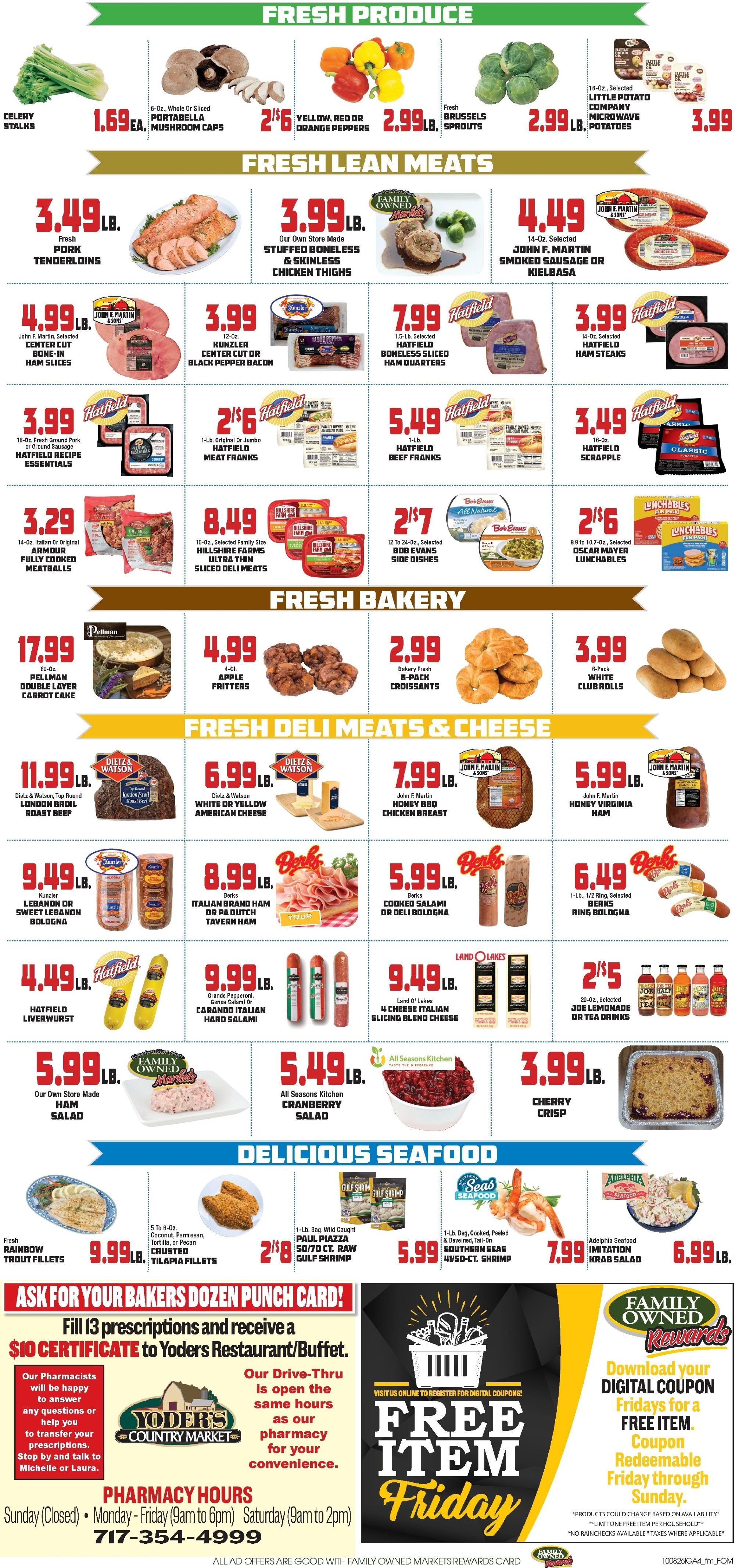 John Herr's Village Market Weekly Ad October 8 - 14, 2026