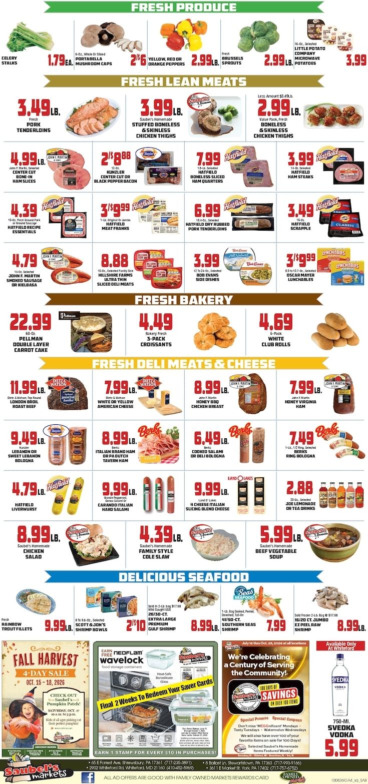 Saubel's Markets Weekly Ad October 8 - 14, 2026