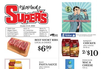 Odell's Super's Weekly Ad October 8 - 14, 2026