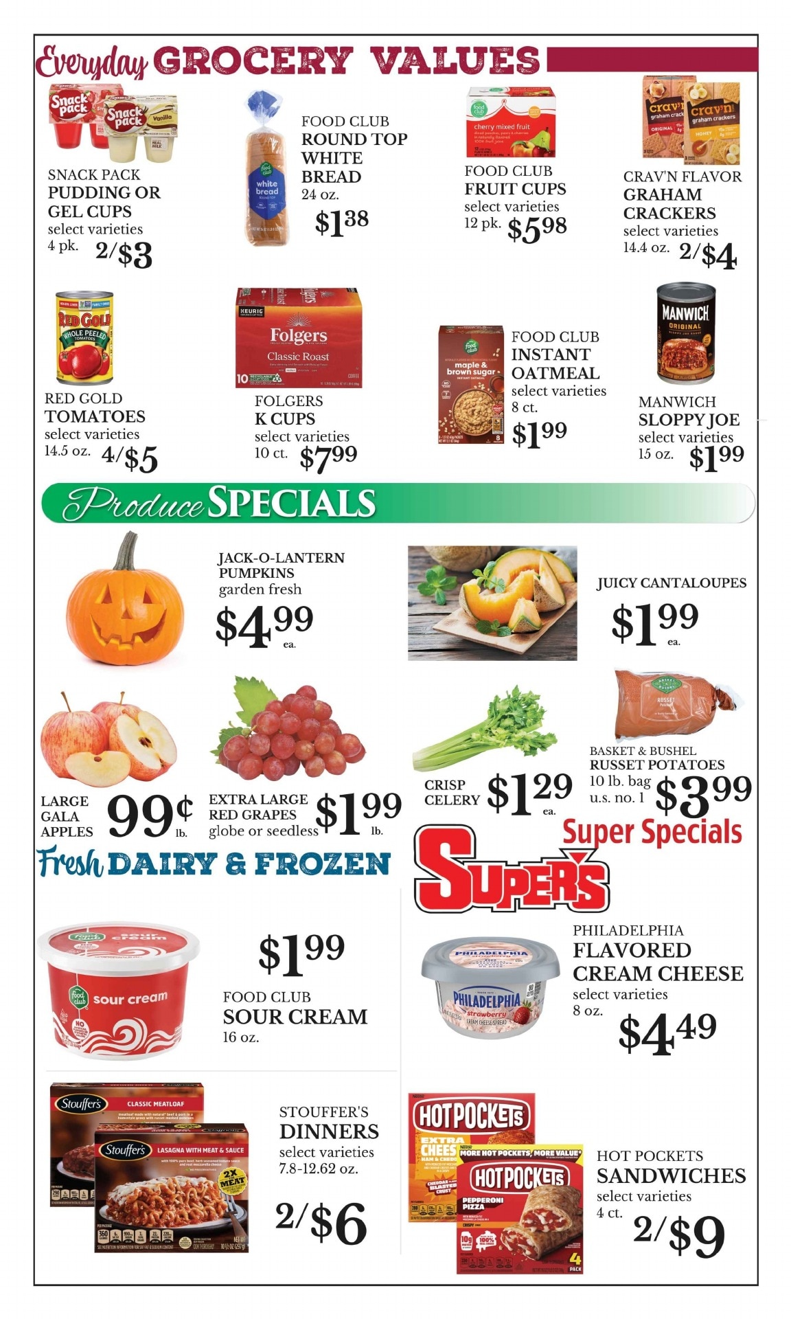 Odell's Super's Weekly Ad October 8 - 14, 2026