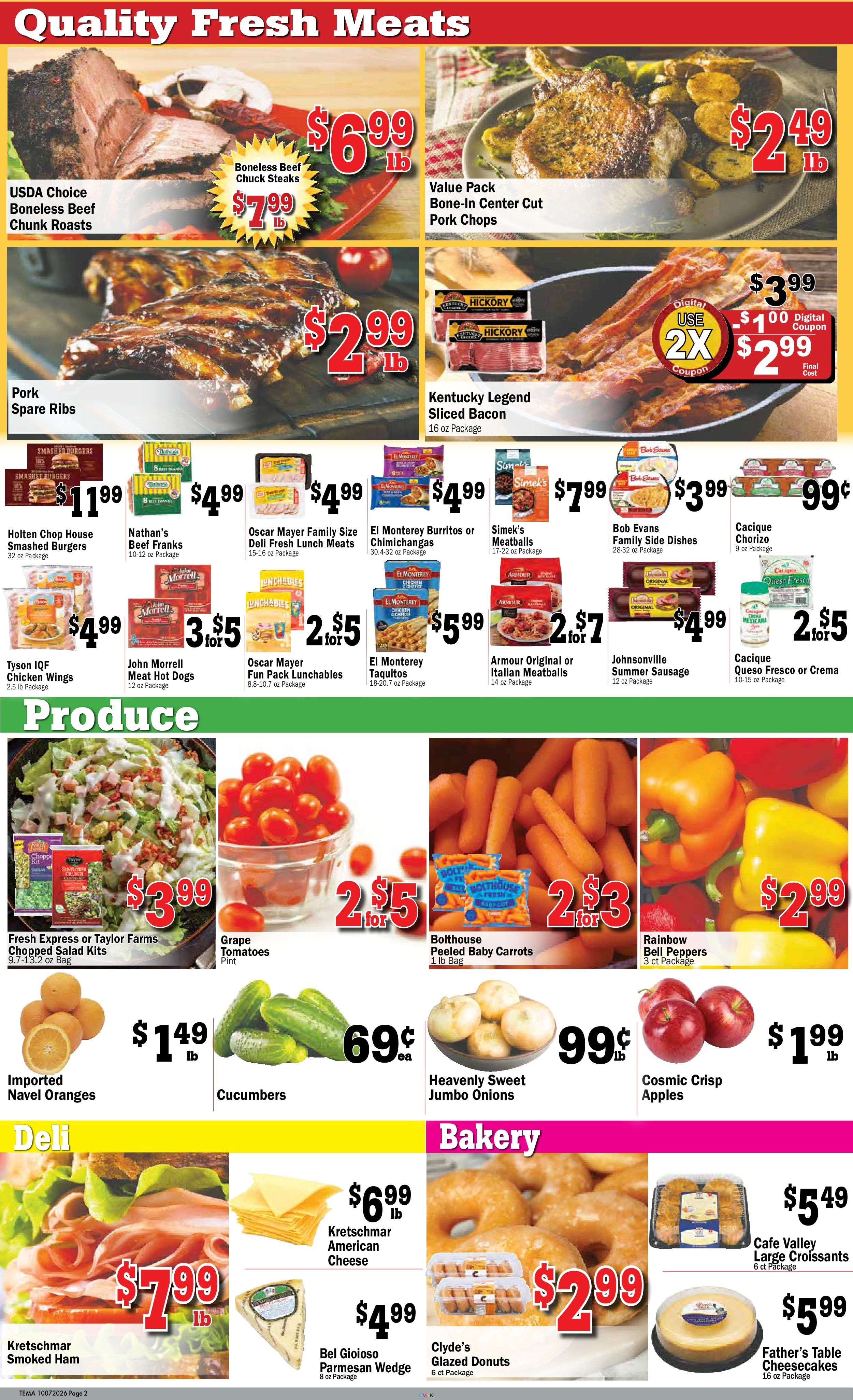 Teal's Market (Albany, Cold Spring and Spicer, MN) Weekly Ad October 7 - 13, 2026