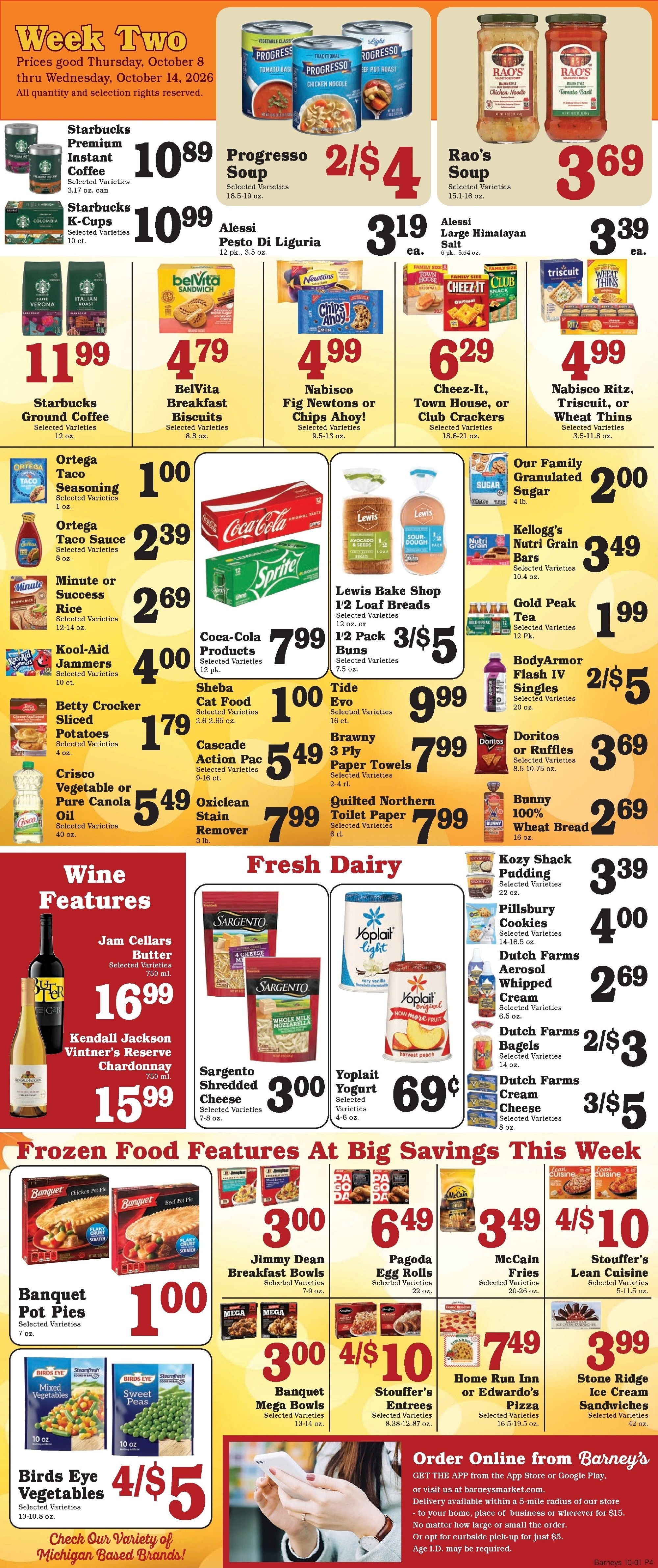 Barney's Market Weekly Ad October 8 - 14, 2026