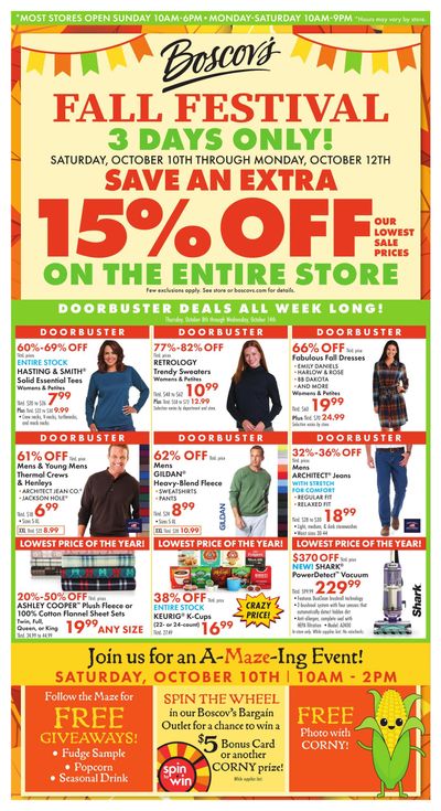 Boscov's Boscov’s Weekly Weekly Ad October 8 - 14, 2026