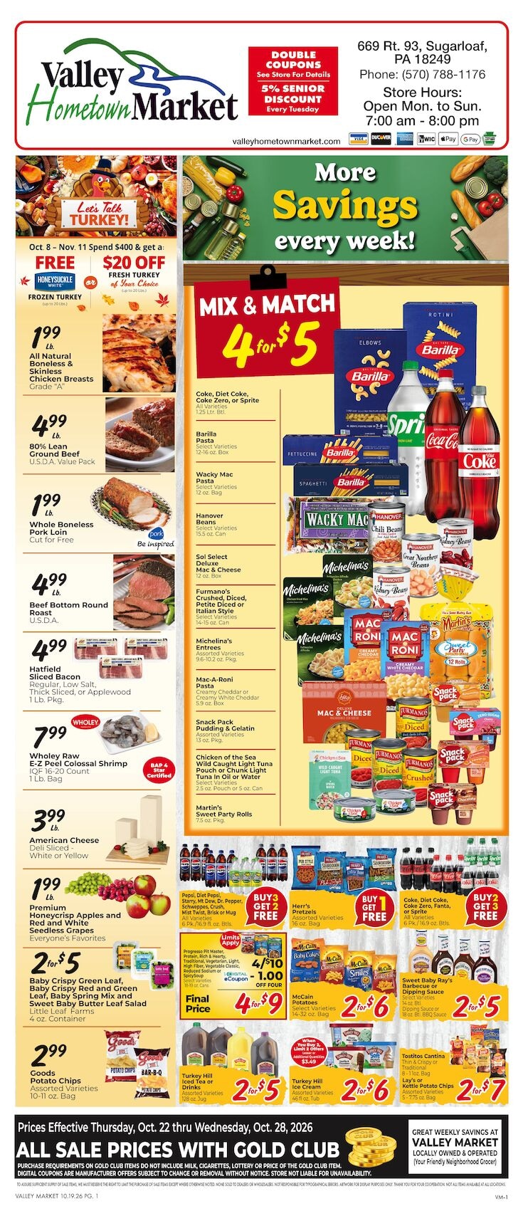 Valley Hometown Market Weekly Ad October 8 - November 11, 2026