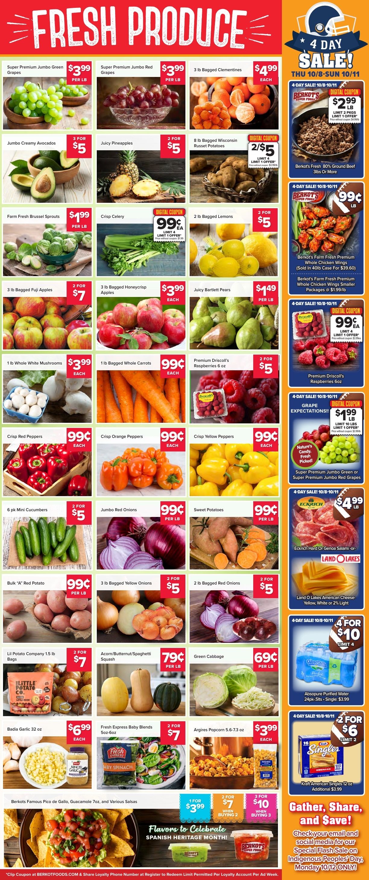 Berkot's Super Foods (Dyer, IN) Weekly Ad October 8 - 14, 2026