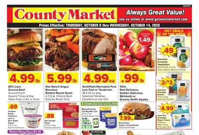 Grove City County Market Weekly Ad October 8 - 14, 2026