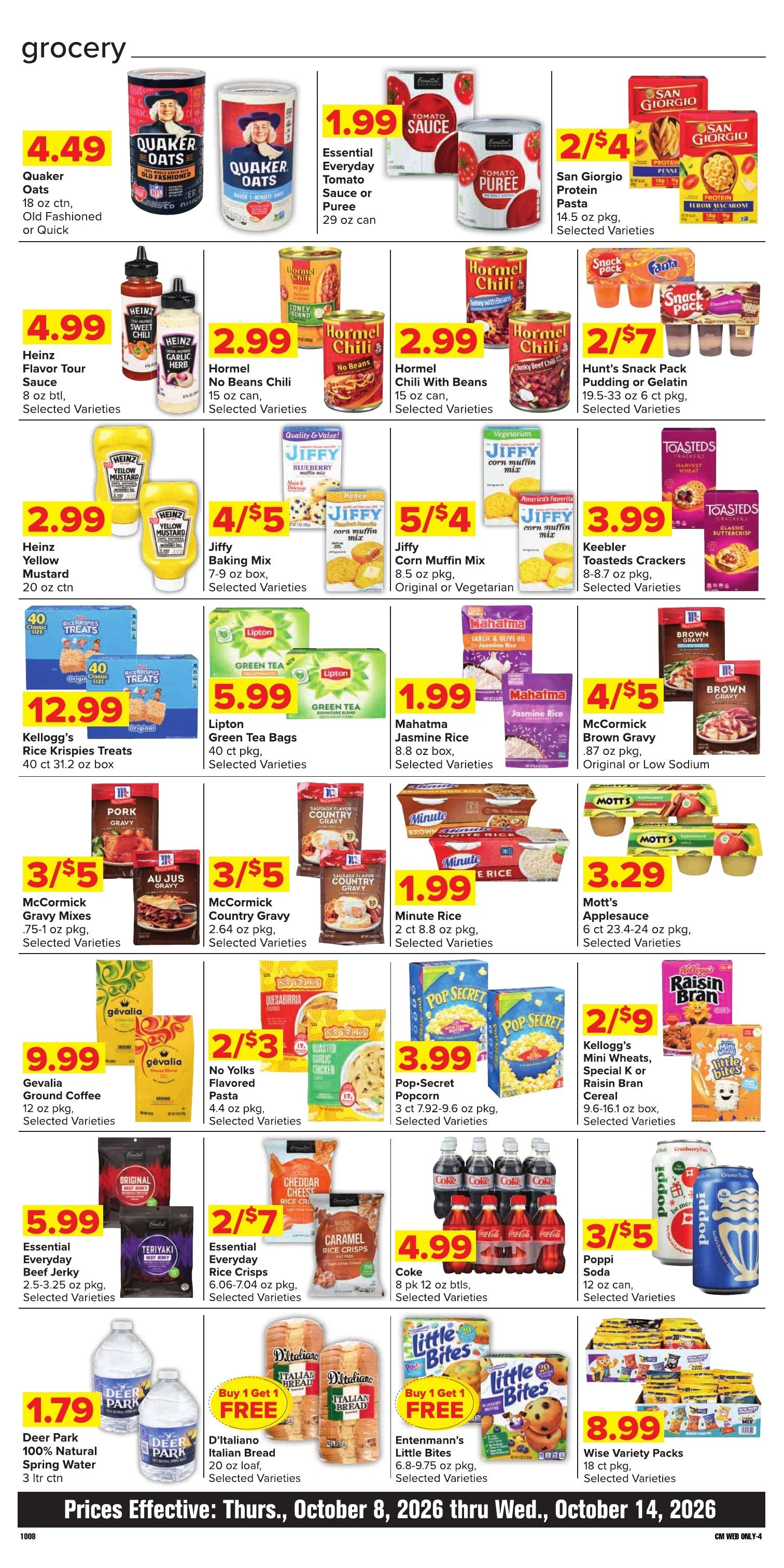 Grove City County Market Weekly Ad October 8 - 14, 2026